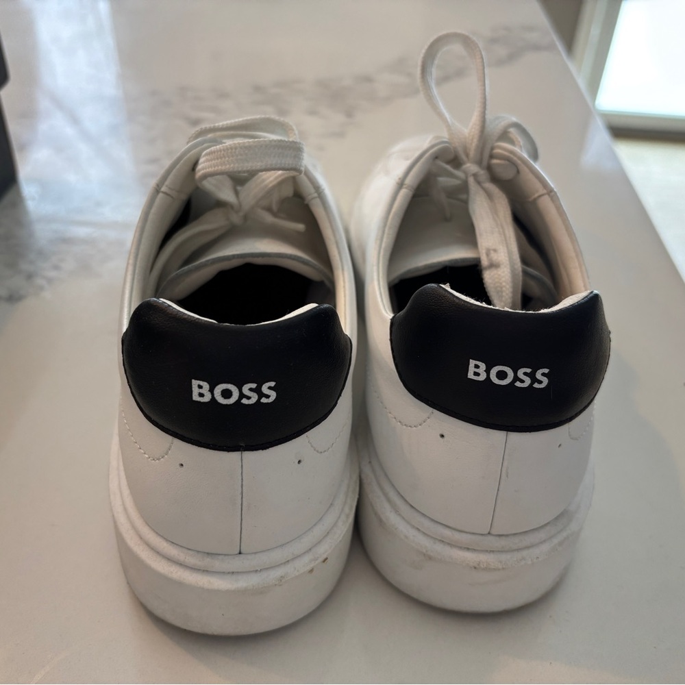 Hugo Boss White and Black Sneakers